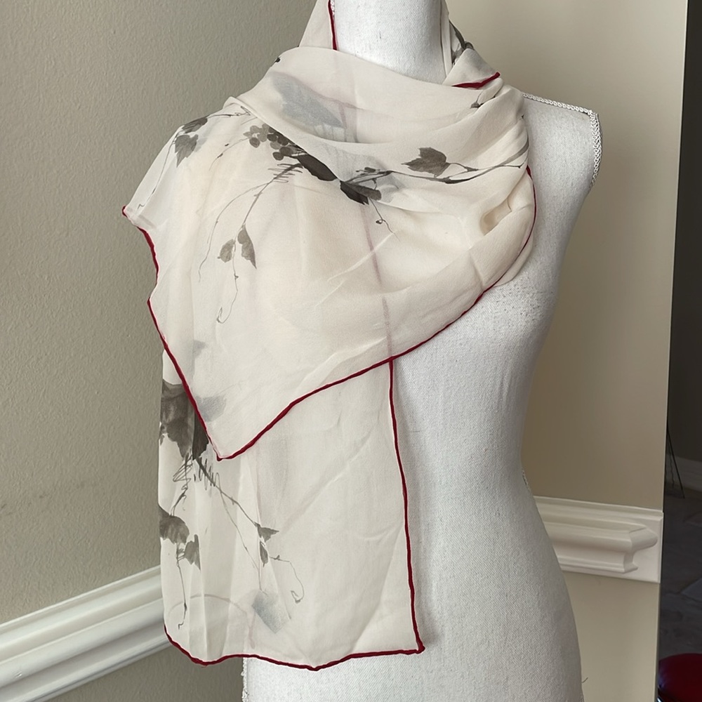 100% silk scarf